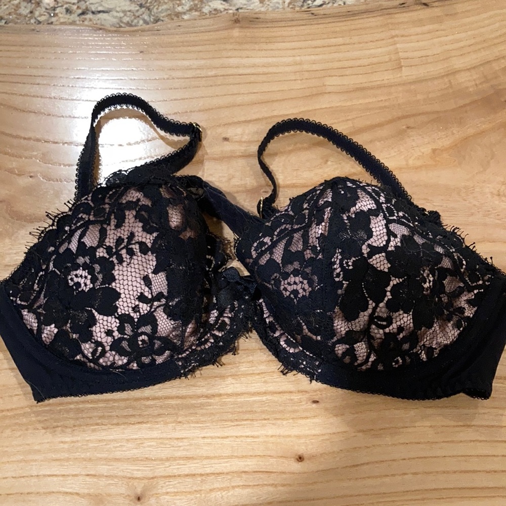 Agent Provocateur Black Lace Bra, 36C